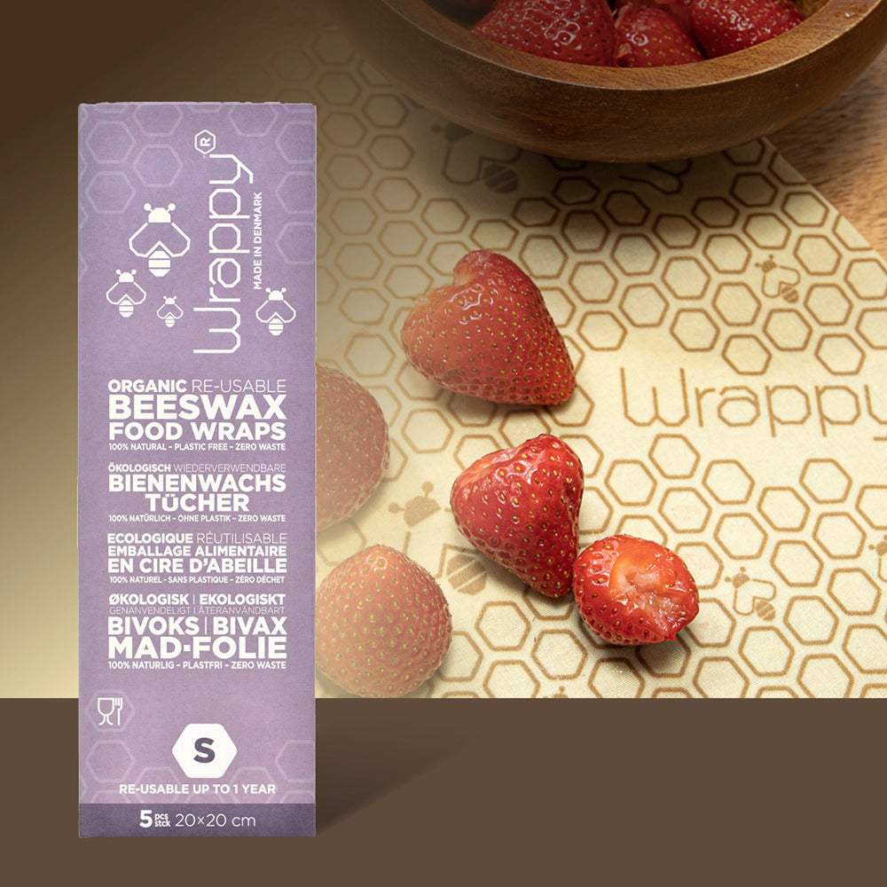 Wrappy Bivokspapir - Small 5 stk Wrappy