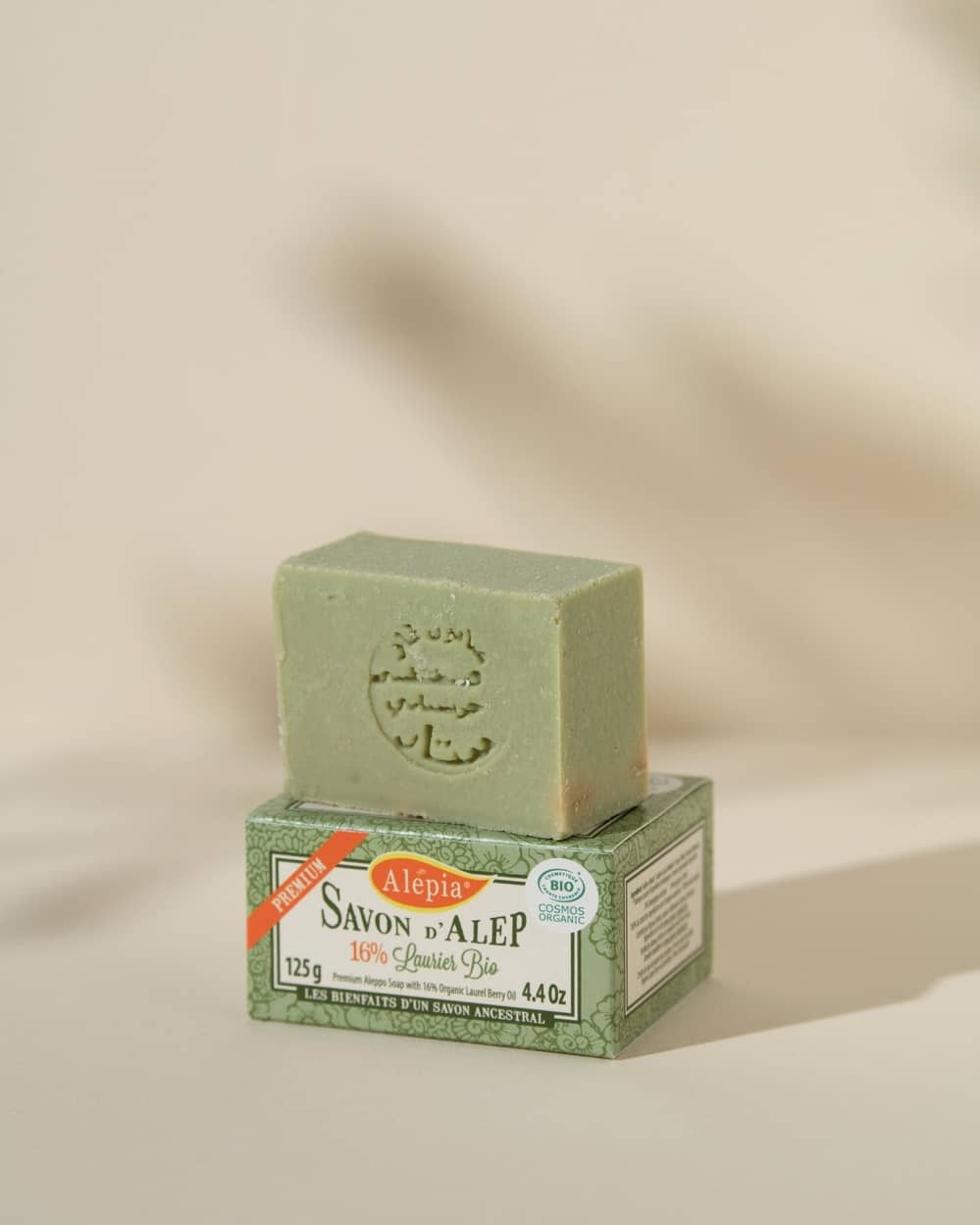 Alépia Premium - Aleppo Soap – 16% Laurbærolje – 125g - Suztain.no
