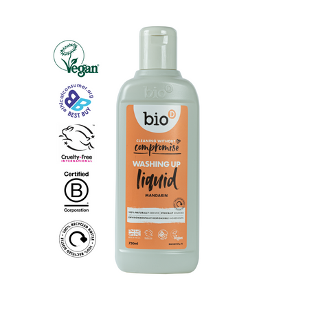BIO-D - Flytende oppvaskmiddel - Mandarin - 750ml - Suztain.no