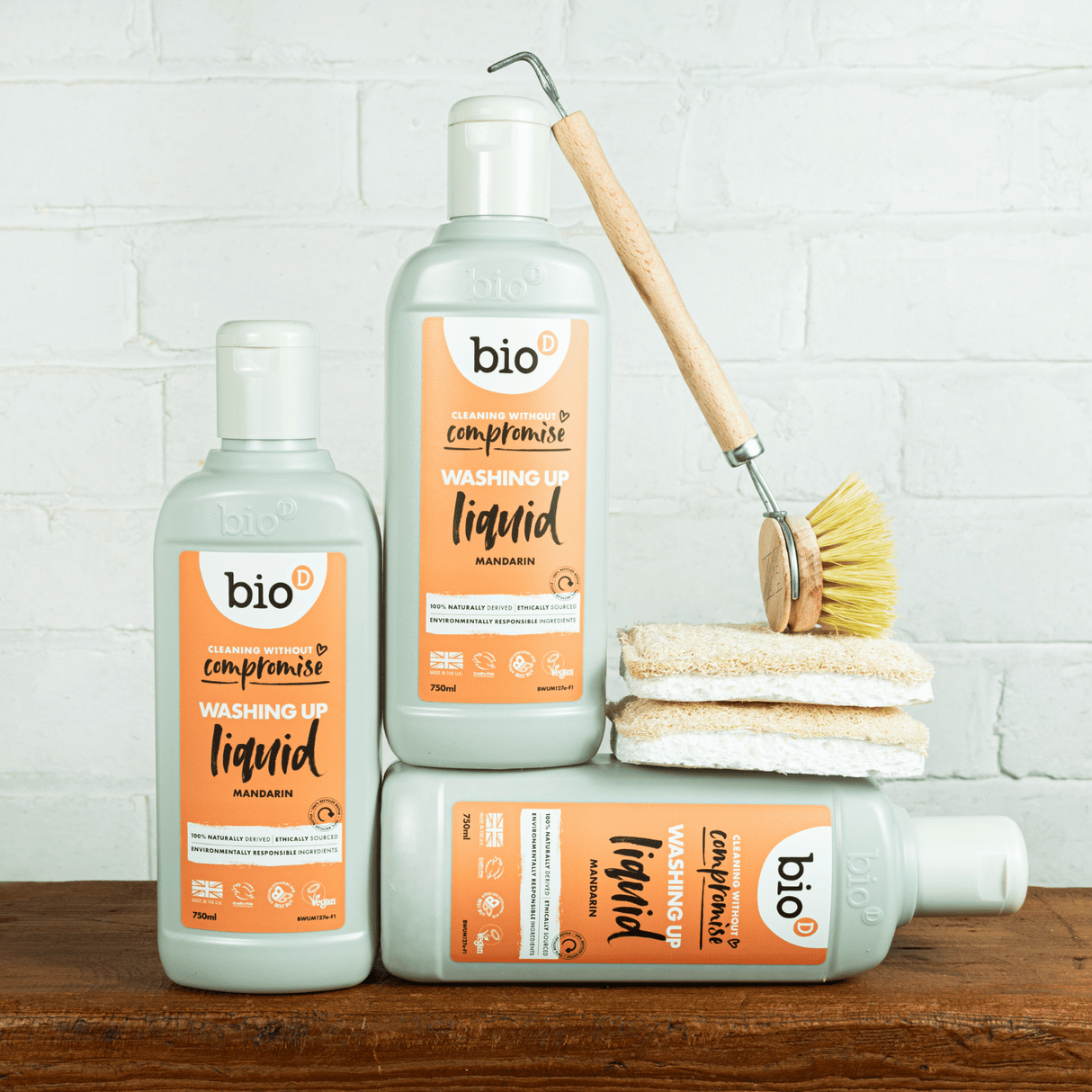 BIO-D - Flytende oppvaskmiddel - Mandarin - 750ml - Suztain.no