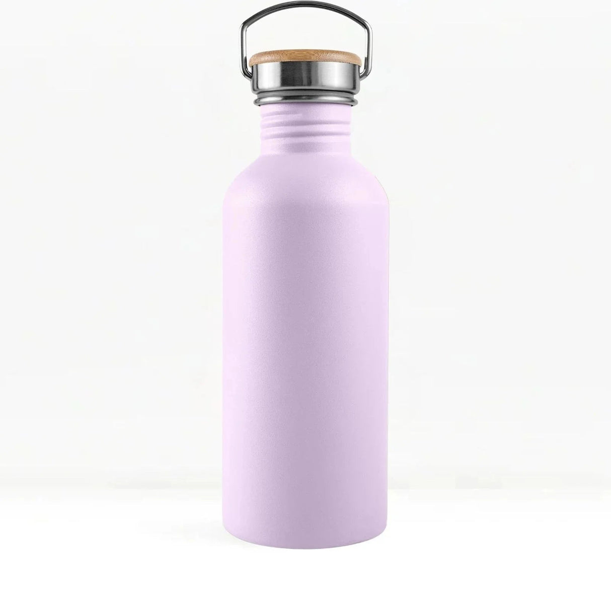 Bambaw drikkeflaske 1000 ml i rustfritt stål med bambuslokk, Lavender