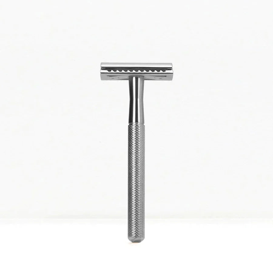 Bambaw Safety Razor med holder - Silver - Suztain.no