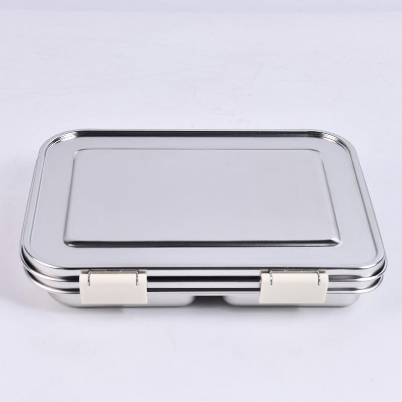 Suztain Matboks i Stål med 3 Rom - Creme Beige Suztain