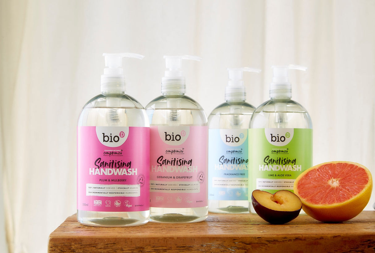 BIO-D Antibakteriell Håndsåpe - Uparfymert - 500ml - Suztain.no