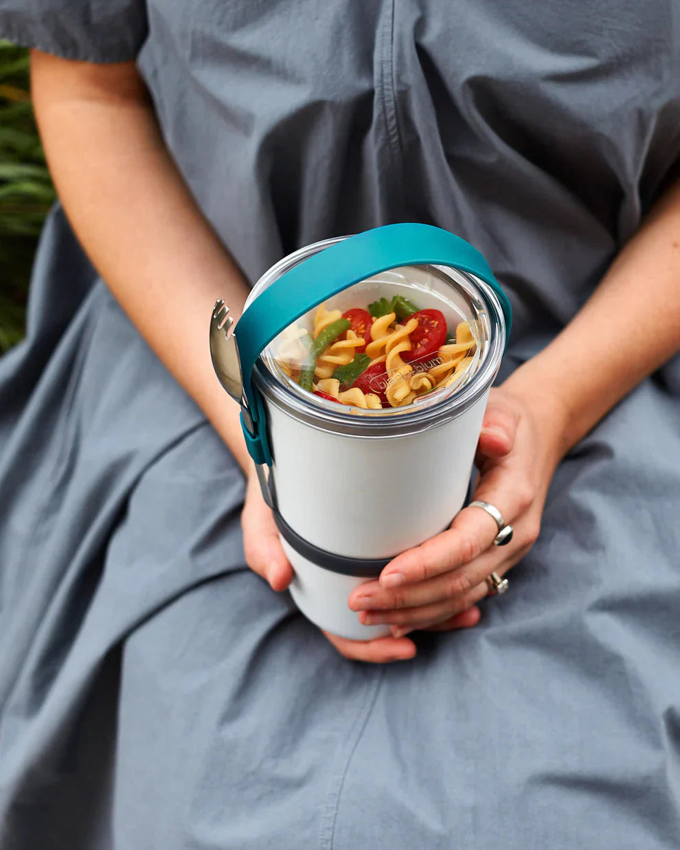 Black & Blum Madkasse Original Rund 900 ml - Ocean - Suztain.no