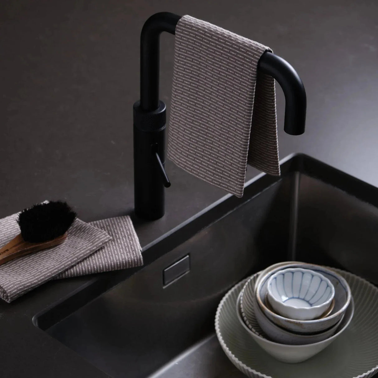 The Organic Company 3 Økologiske Karklude - Clay Stone - Suztain.no