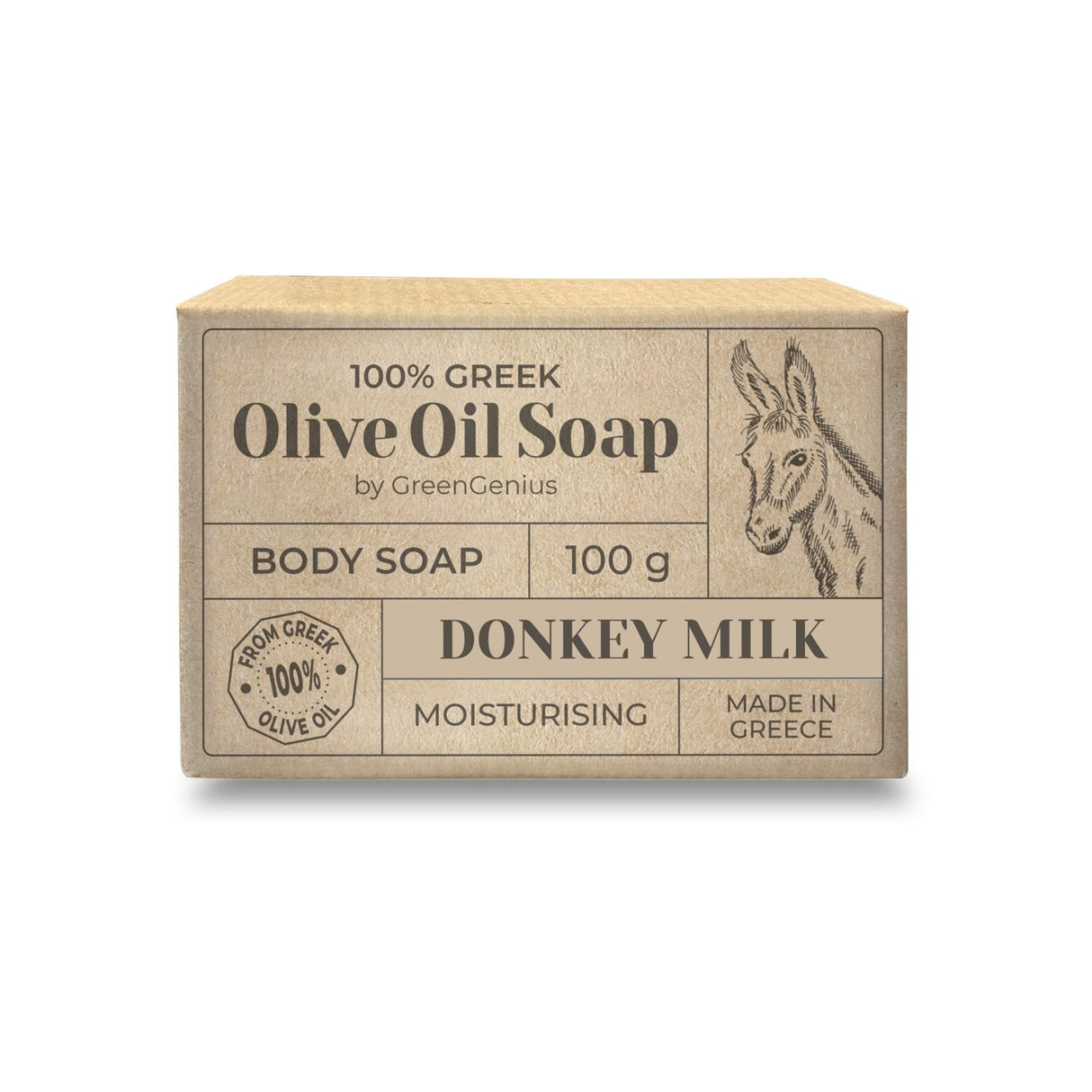 GreenGenius Olivensåpe - Eselmelk - Suztain.no