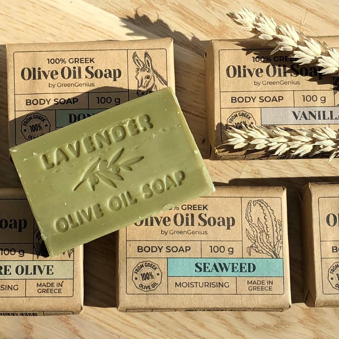 GreenGenius Olivensåpe - Olivenblad - Suztain.no