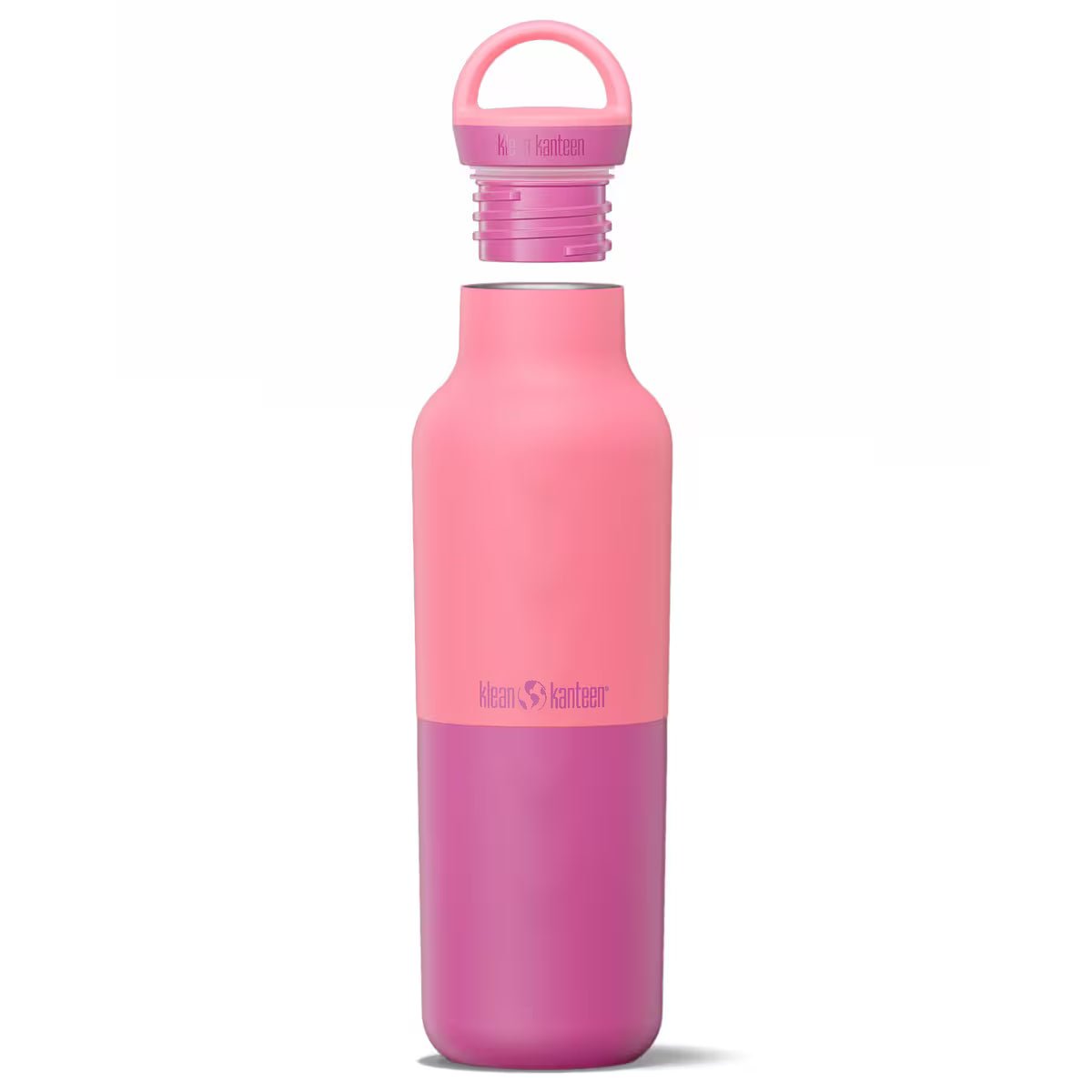 Klean Kanteen termoflaske 592 ml Pink Lemonade i rustfritt stål, med avskrudd kork og bærehåndtak