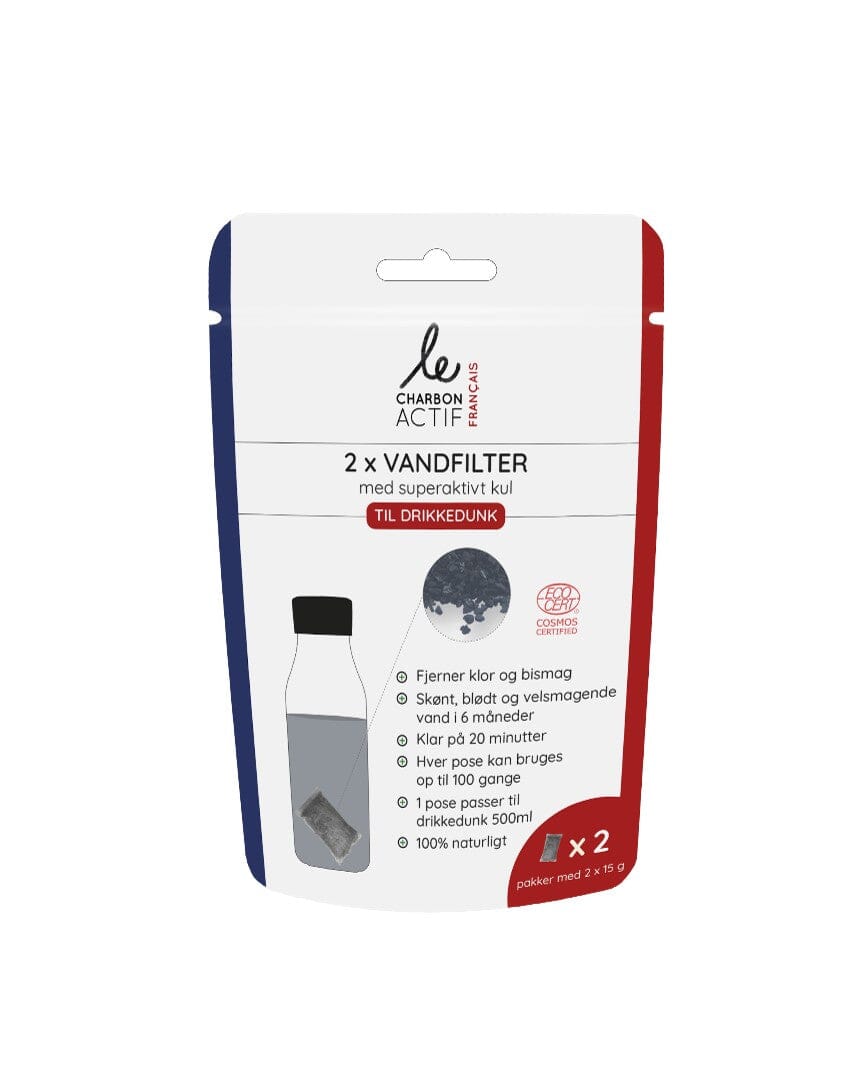 Le Charbon Actif Karbonfiltre for Vannflasker (2x15g) - Suztain.no