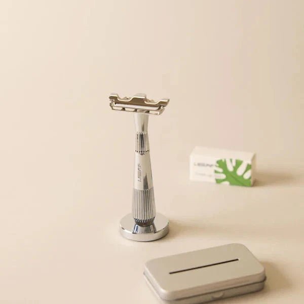 Leaf Shave Twig single edge-barberhøvel, Chrome (2)