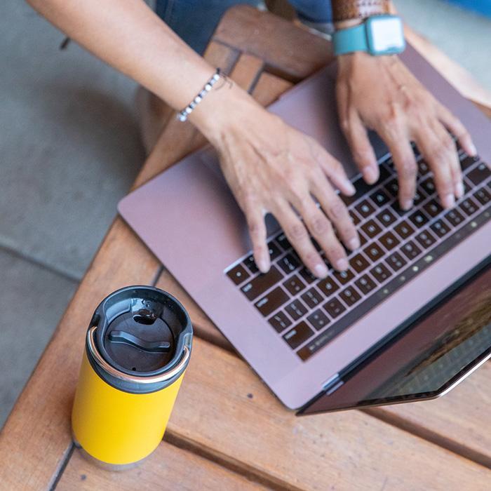 Klean Kanteen 355ml Termokop TKWide - Mari Gold - Suztain.no