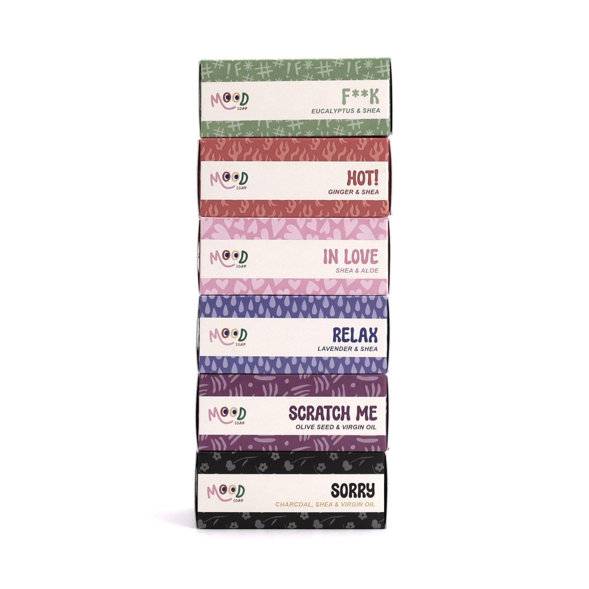 MoodSoap såpe - F**K - Eucalyptus & Shea - 150g - Suztain.no