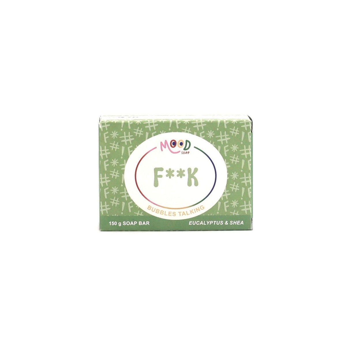 MoodSoap såpe - F**K - Eucalyptus & Shea - 150g - Suztain.no