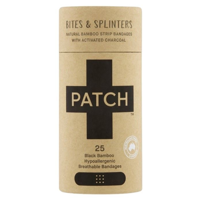 PATCH - Komposterbare bambusplaster - Aktivt kull - 25 stk - Suztain.no