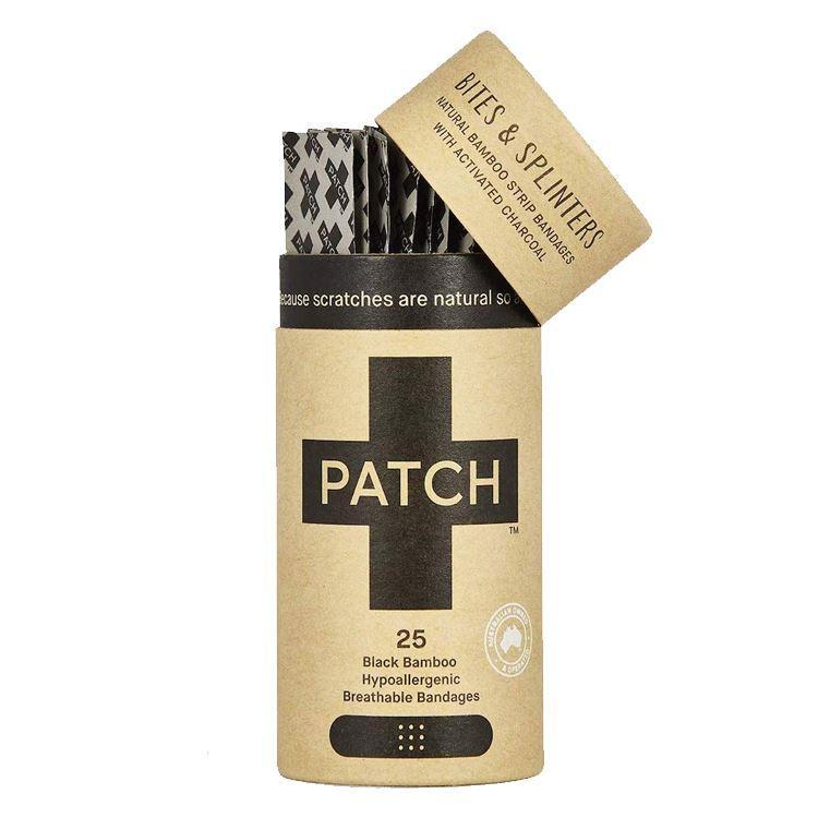 PATCH - Komposterbare bambusplaster - Aktivt kull - 25 stk - Suztain.no