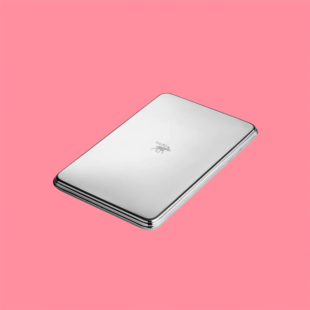 Pulito Kjøleelement i rustfritt stål, flatt og tynn utforming (175 x 115 mm), med forseglet frysevæske for å holde mat kald og frisk i matbokser.