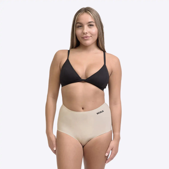 WUKA Stretch™ Boxer Short - Heavy Flow - Light Nude Wuka