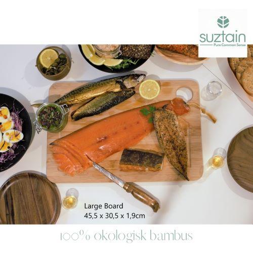 Suztain Skjærefjøler i Økologisk Bambus – Sett med 3 inkl. Holder - Suztain.no