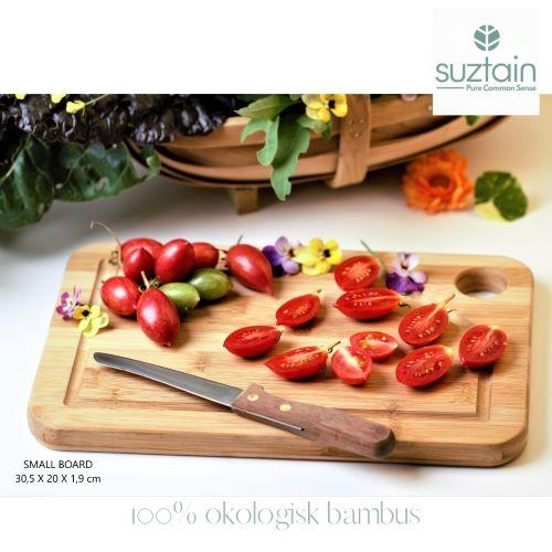 Suztain Skjærefjøler i Økologisk Bambus – Sett med 3 inkl. Holder - Suztain.no