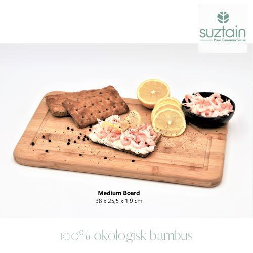 Suztain Skjærefjøler i Økologisk Bambus – Sett med 3 inkl. Holder - Suztain.no