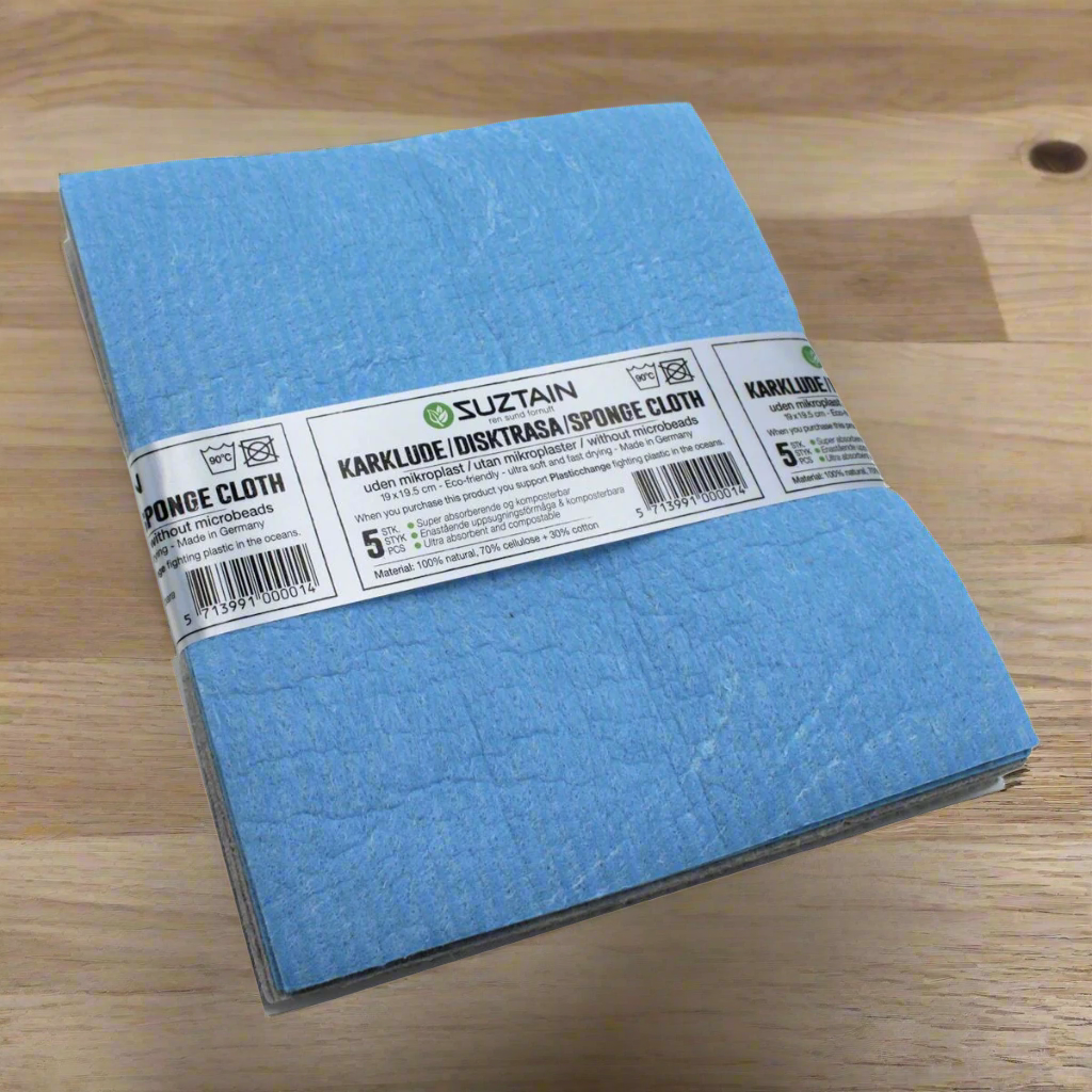 Suztain - Kluter uten mikroplast - 5 stk - Blå & Grå - Suztain.no