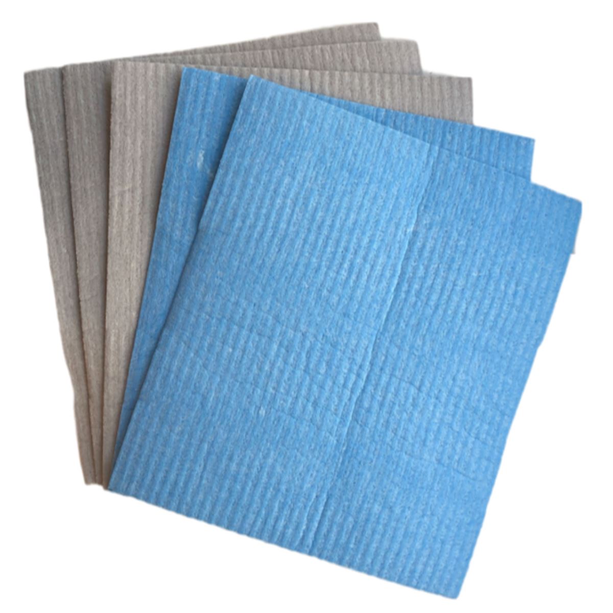 Suztain - Kluter uten mikroplast - 5 stk - Blå & Grå - Suztain.no