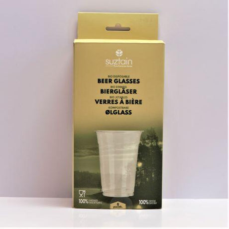 Suztain - Ølglass Plastfritt - 8 stk 0,4 ltr - Suztain.no