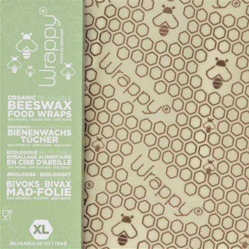 Wrappy Bivoks Matinnpakning - 1 XL-ark til brød - Suztain.no