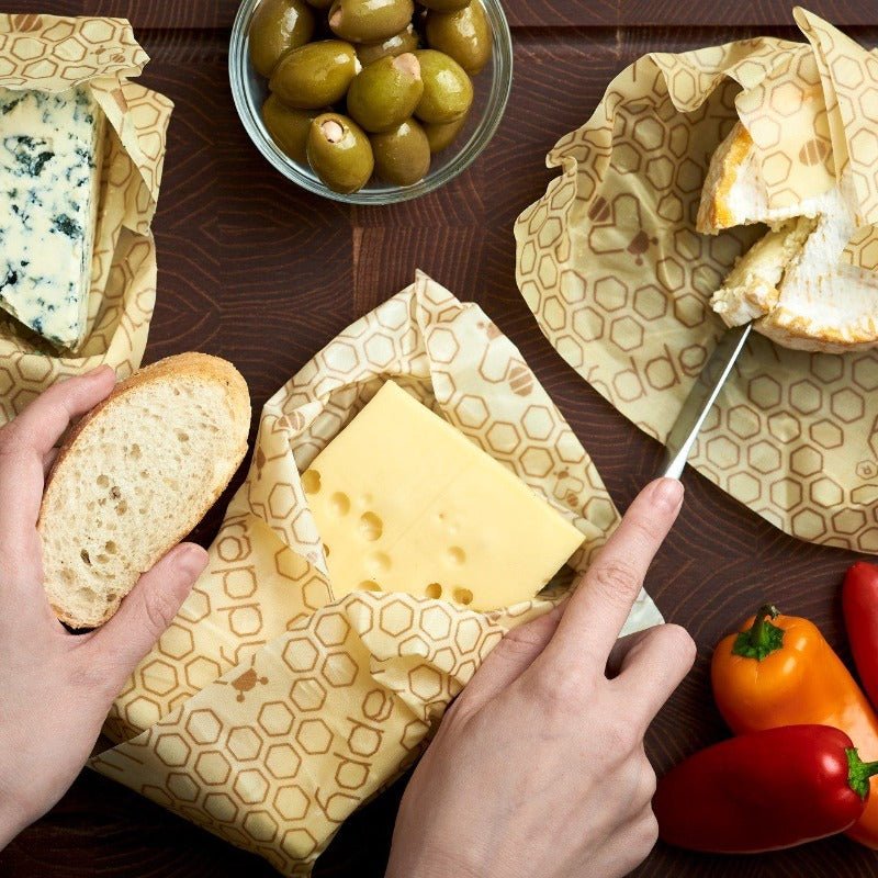 Wrappy Bivoks Matinnpakning - 3 mellomstore ark - Suztain.no