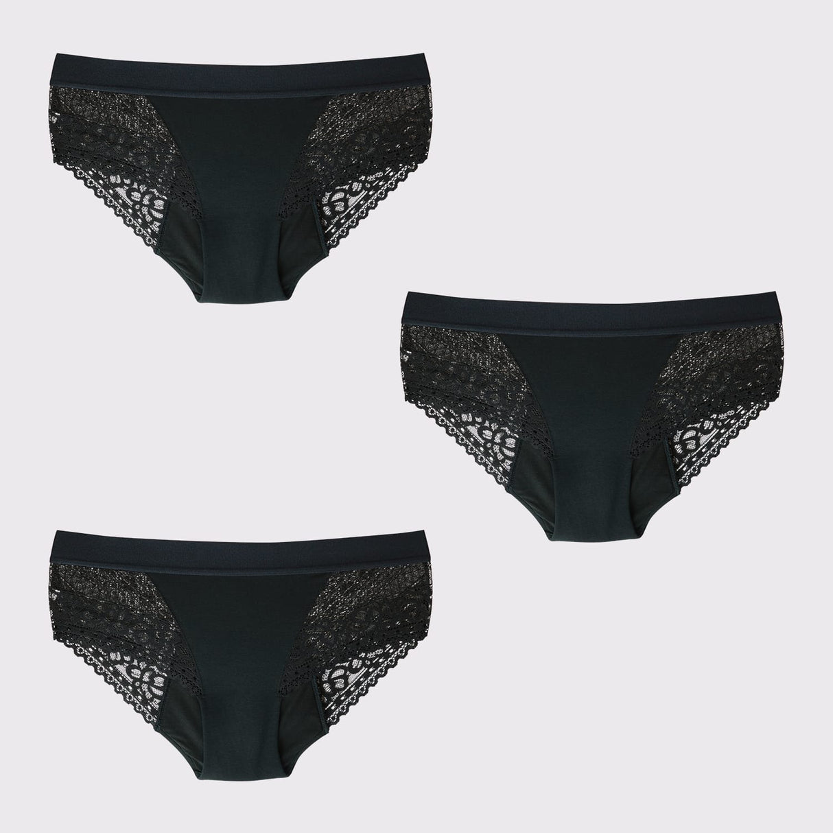 WUKA Ultimate™ Lace Hipster Brief – Medium Flow - Suztain.no