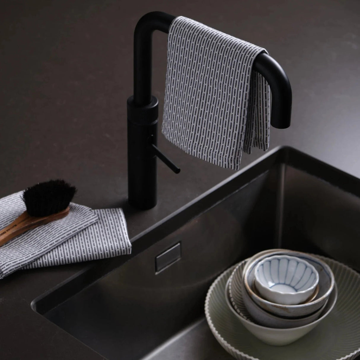 The Organic Company 3 Økologiske Karklude - Morning Grey - Suztain.no