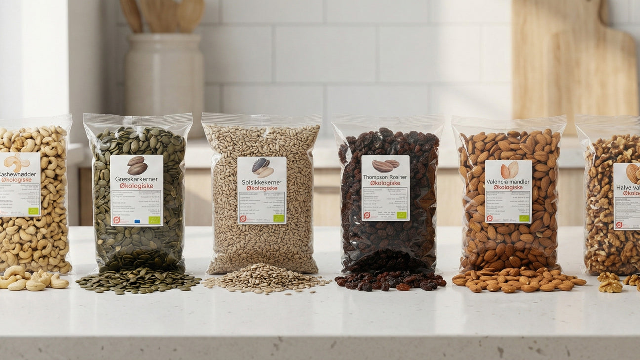 Suztain nøtter, frø og tørket frukt