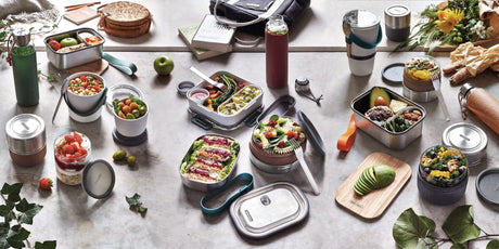 Matbokser med rom og bento-stil