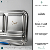 Suztain Matboks i Stål med 5 Rom - Hvit