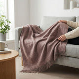 Arctic Ullpledd Melange 130x200 cm - Mocca