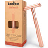 Bambaw Safety Razor barberhøvel - Rose Gold Suztain.no