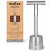 Bambaw Safety Razor med holder - Silver Suztain.no