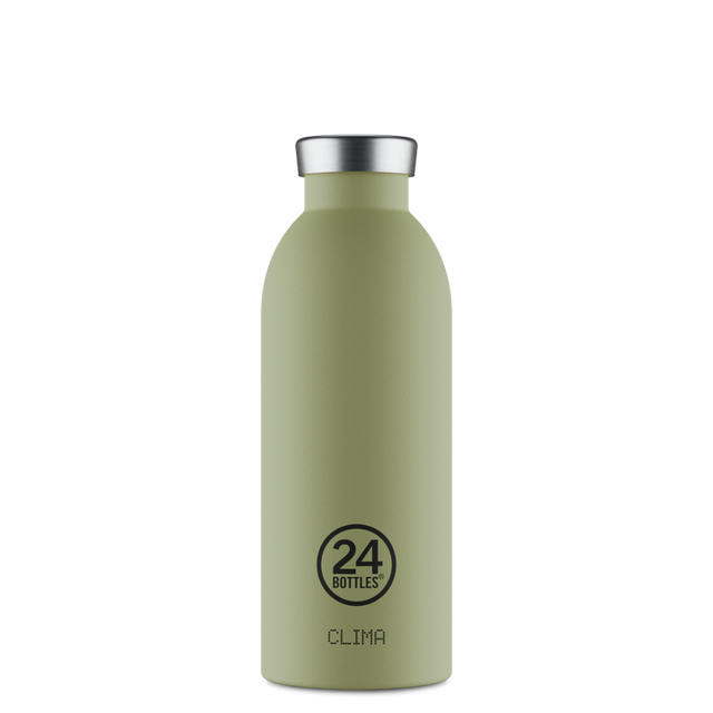 24Bottles Clima Drikkeflaske 500 ml - Sage forfra Suztain.no