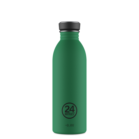 24Bottles Clima Bottle 500 ml Emerald Green – Termoflaske i rustfritt stål, lekkasjesikker og vakuumisolert for varme og kalde drikker.