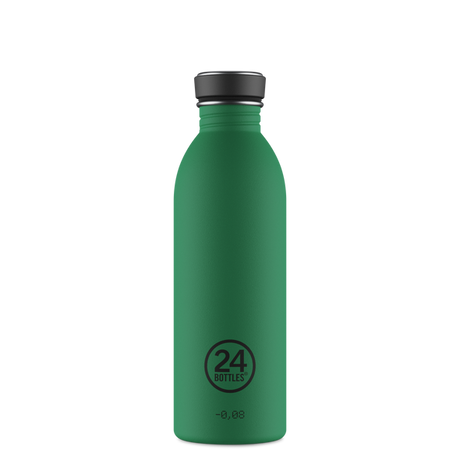 24Bottles Clima Bottle 500 ml Emerald Green – Termoflaske i rustfritt stål, lekkasjesikker og vakuumisolert for varme og kalde drikker.