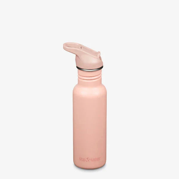 Klean Kanteen 532ml Classic Drikkedunk Sugerør - Peach Parfait Suztain.no