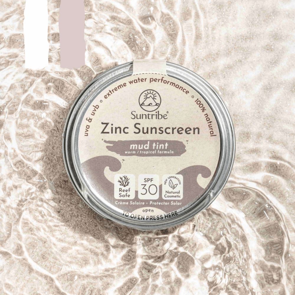 Suntribe Zinc Sunscreen - Mud Tint - Suztain.no 