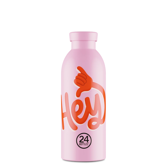 24Bottles Clima Drikkeflaske 500 ml - Hey! Pink 24Bottles Suztain.no