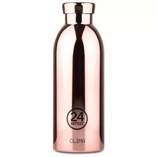 24Bottles Clima Drikkeflaske 500 ml - Rose Gold forfra Suztain.no