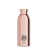 24Bottles Clima Drikkeflaske 500 ml - Rose Gold termos. sett forfra på hvit bakgrunn