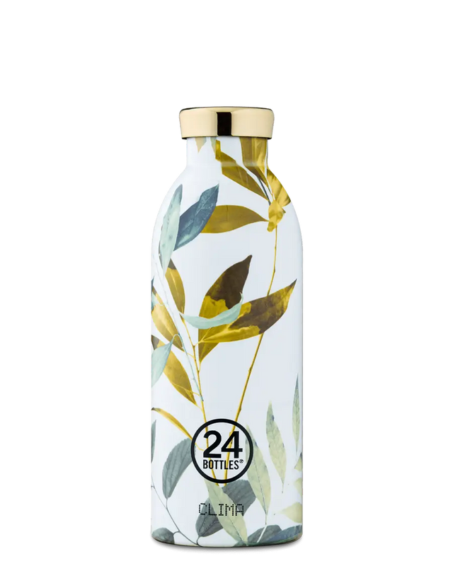 24Bottles Clima Drikkeflaske 500 ml - Tivoli termosflaske, sett forfra på hvit bakgrunn Suztain.no