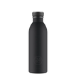 24Bottles Urban Drikkeflaske 500 ml - Tuxedo Black sett forfra på hvit bakgrunn