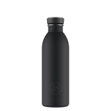 24Bottles Urban Drikkeflaske 500 ml - Tuxedo Black sett forfra på hvit bakgrunn