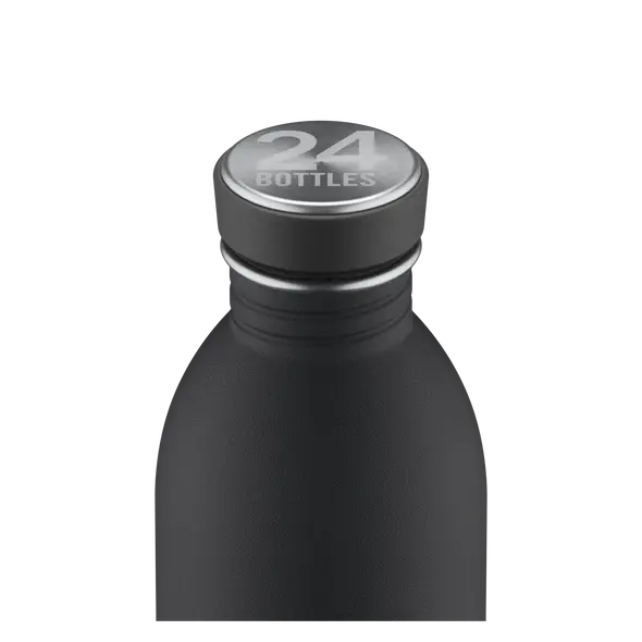 24 Bottles Urban Drikkedunk 500 ml - Stone Finish - Tuxedo Black - Suztain.no 